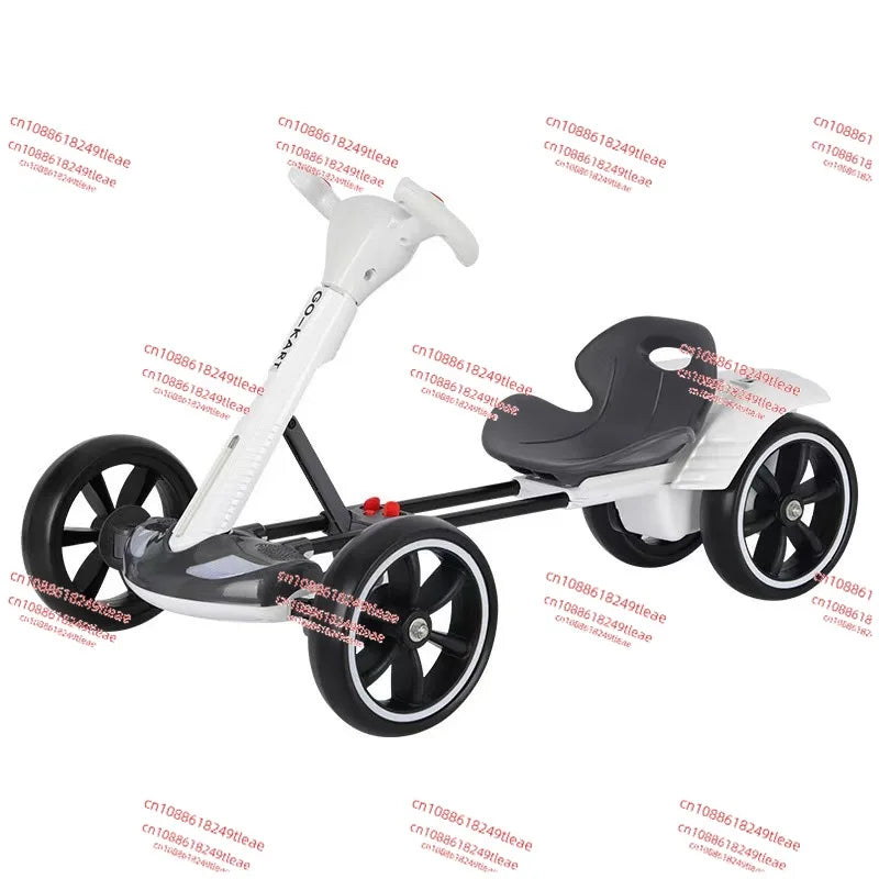 Children's Electric Kart Free Installation Can Sit Electric Car Children Charging Remote Control Folding Stroller