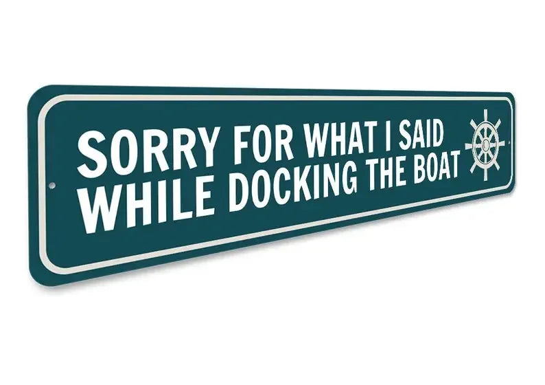 Funny Dock Sign, Boat Dock Sign, Dads Boat Decor, Boating Humor, Boating Sign, Pontoon Signs, Boat House Sign, Lake Life