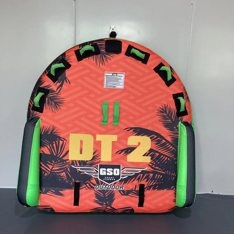 New 2-3 Person Towable Tube  Durable Inflatable Boat for Water Fun, Ideal for Lake and River Adventures