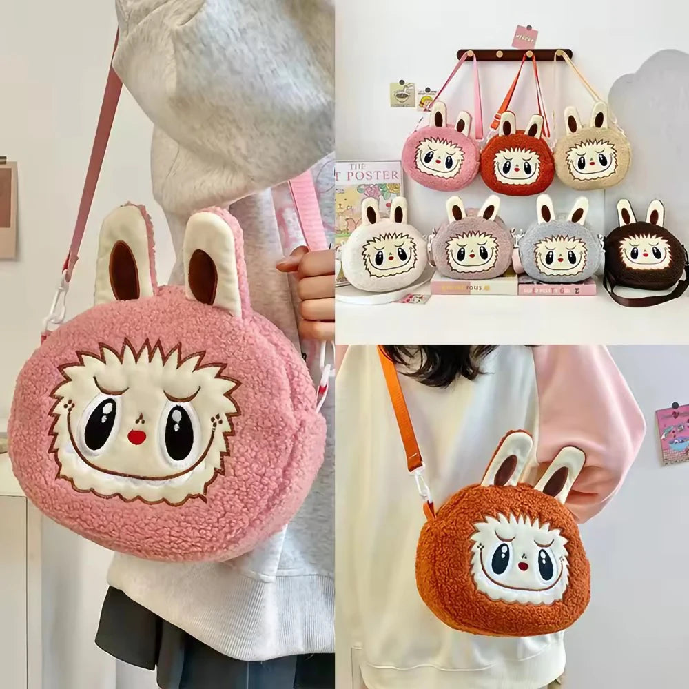 Cute Single Shoulder Bag Cartoon Anime Lovely Style Large Capacity Handbag Funny Crossbody Bag Travel Hiking Girl Gifts