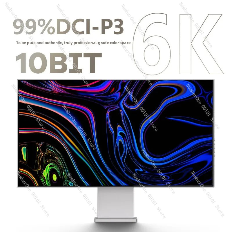 6K monitor 32 inch high definition IPS design photography borderless vertical screen desktop computer typec external screen