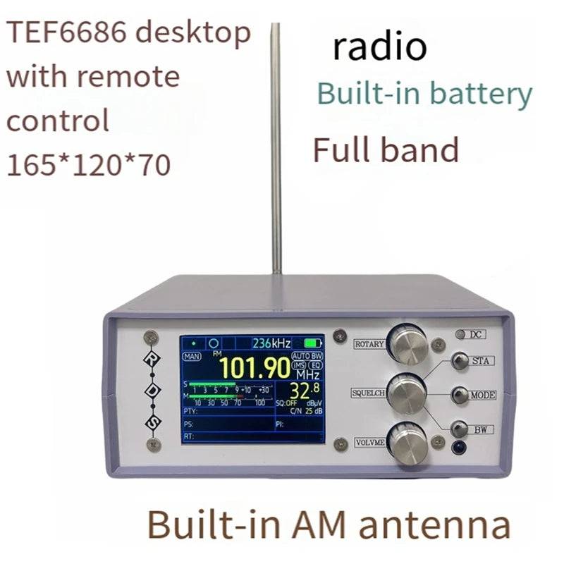 Full-Band Radio TEF6686 Digital High-Sensitivity Radio FM AM Radio