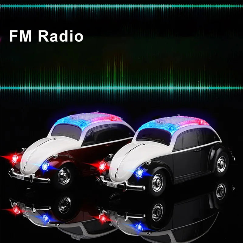 Retro Bluetooth Speaker Car Shaped Wireless Stereo HIFI Sound Soundbox Support TF Card USB Drive FM Radio Classic Computer Audio