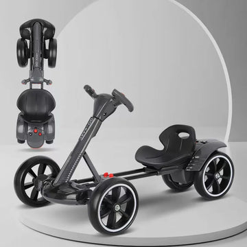 Foldable Children's Electric Go Kart Is Free To Install And Can Seat People Electric Go Kart Charging Remote Control