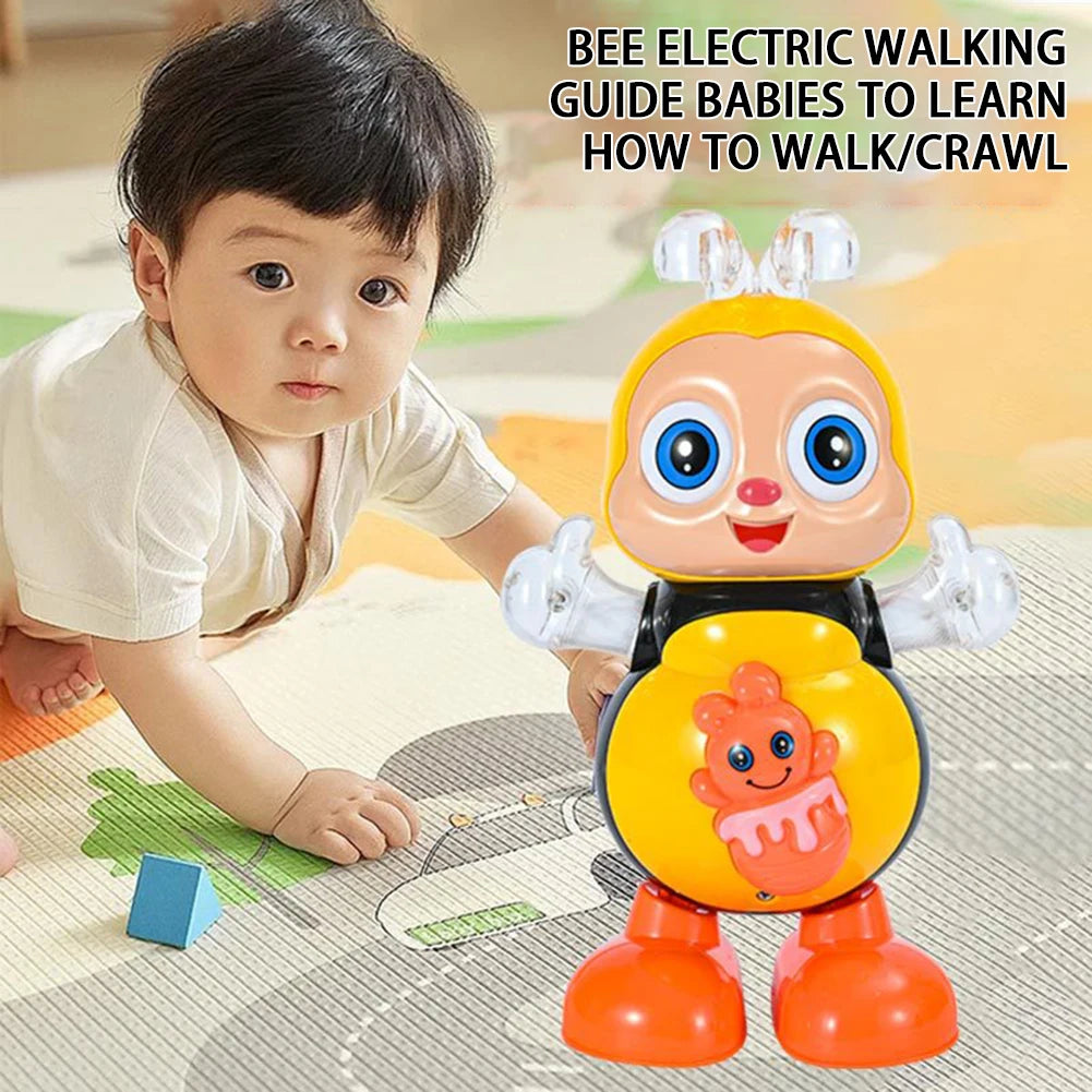 Vocal Toy Cartoon Bee Electric Toys With Sound Flash Lighting Sing Dance for Girls Boys Children Electronic Pets Music Toy Gifts