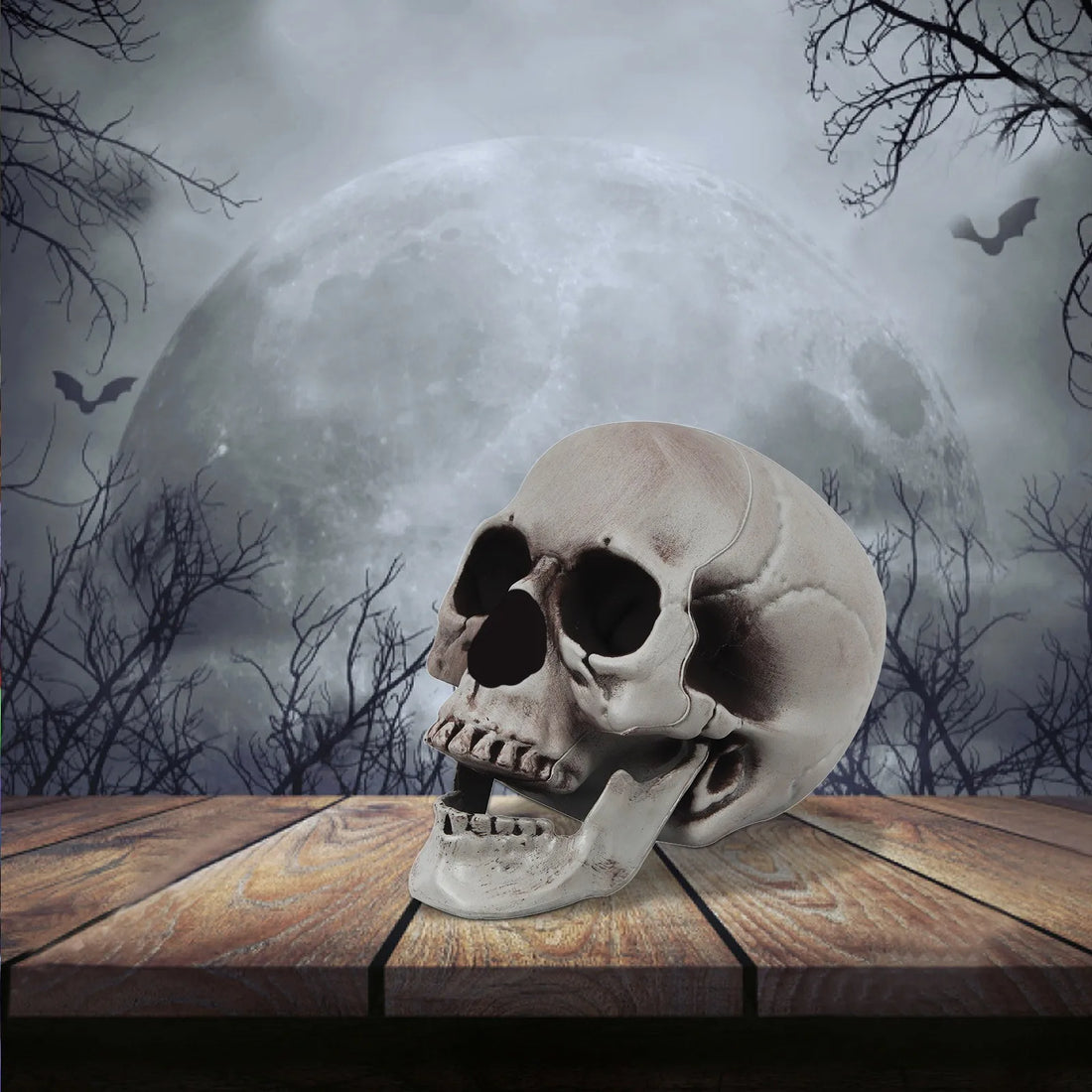 Halloween Skull Ornament Creative Home Desktop Decoration Party Haunted House Atmosphere Decoration Props Holiday Gift