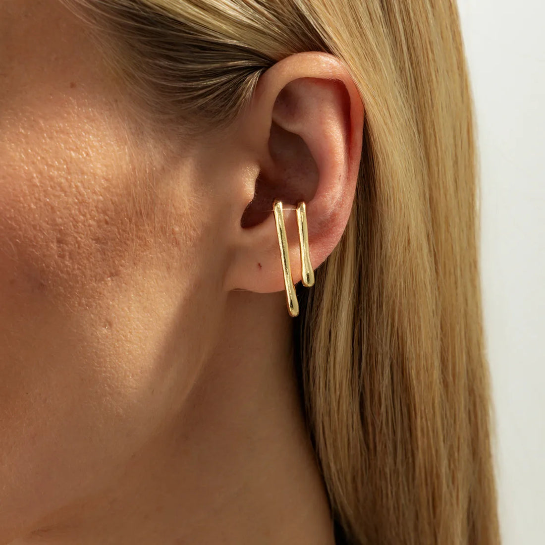 Ingemark Minimalism Gold Color Irregular Geometry Clip Earring for Women Vintage Metal No Piercing Earring 2026 New Year Jewelry