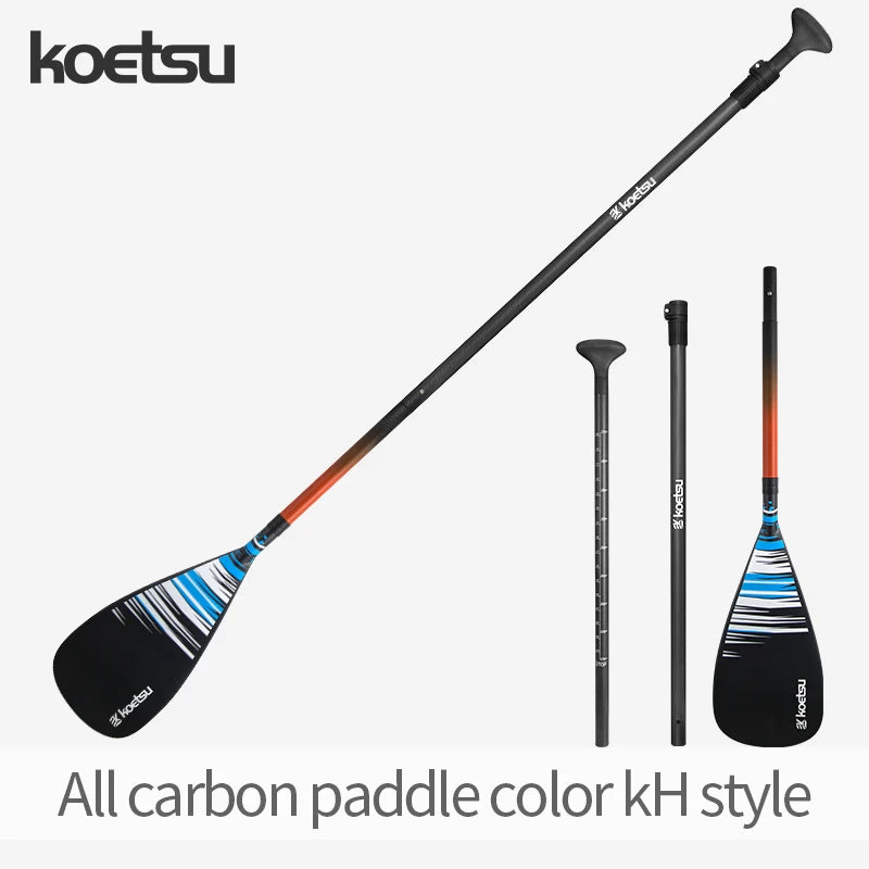 KOETSU Carbon Fiber Paddle for SUP Inflatable Surfing Paddle Board Portable Large Paddle with Adjustable Size