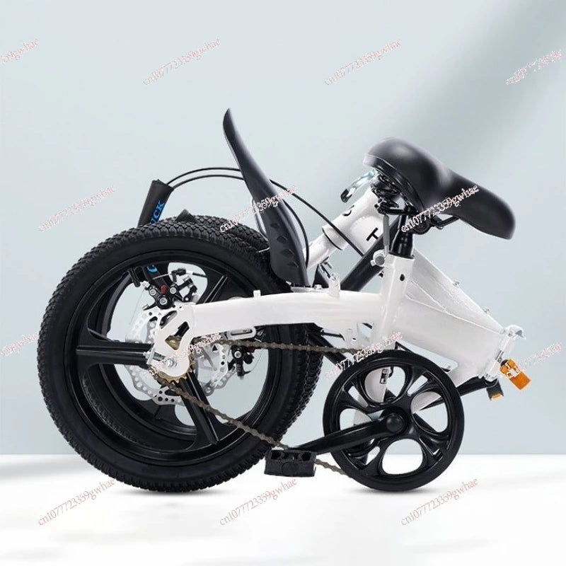 Folding bicycle 20-inch variable speed student bicycle men's and women's ultra-light small pedals