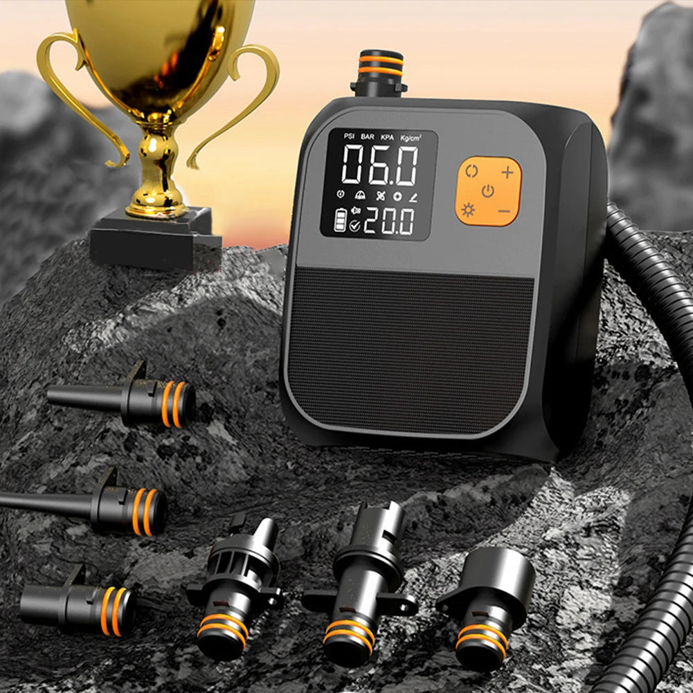 SUP Boat Accessories Portable Air Compressor 20PSl Rechargeable 20000 MAh Air Pump Stand Up Paddle SUP Pump for Kayak Kite Wings