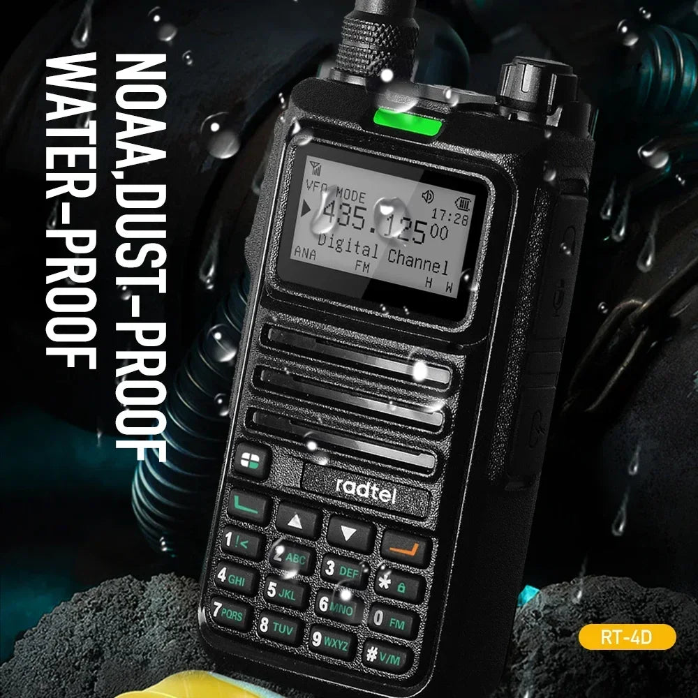 Radtel RT-4D DMR Radio Digital Walkie Talkie Dual Mode Analog Two Way Radio Dual Time Slot Ham Radio 1024 Channels