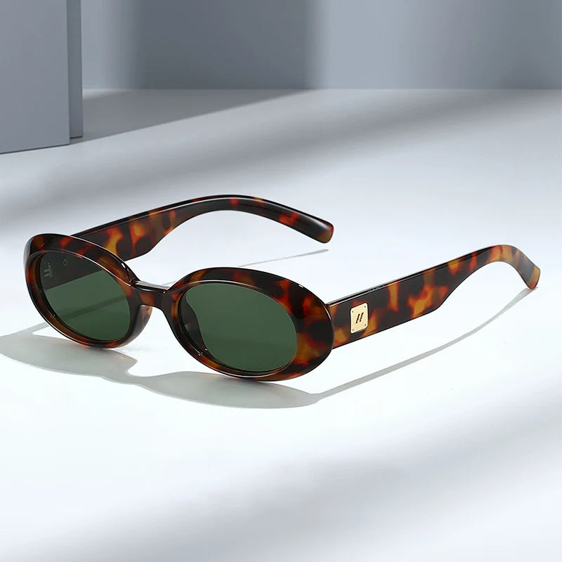 New Classic Small Oval Sunglasses for Men and Women  Minimalist Retro Shades for Street Style
