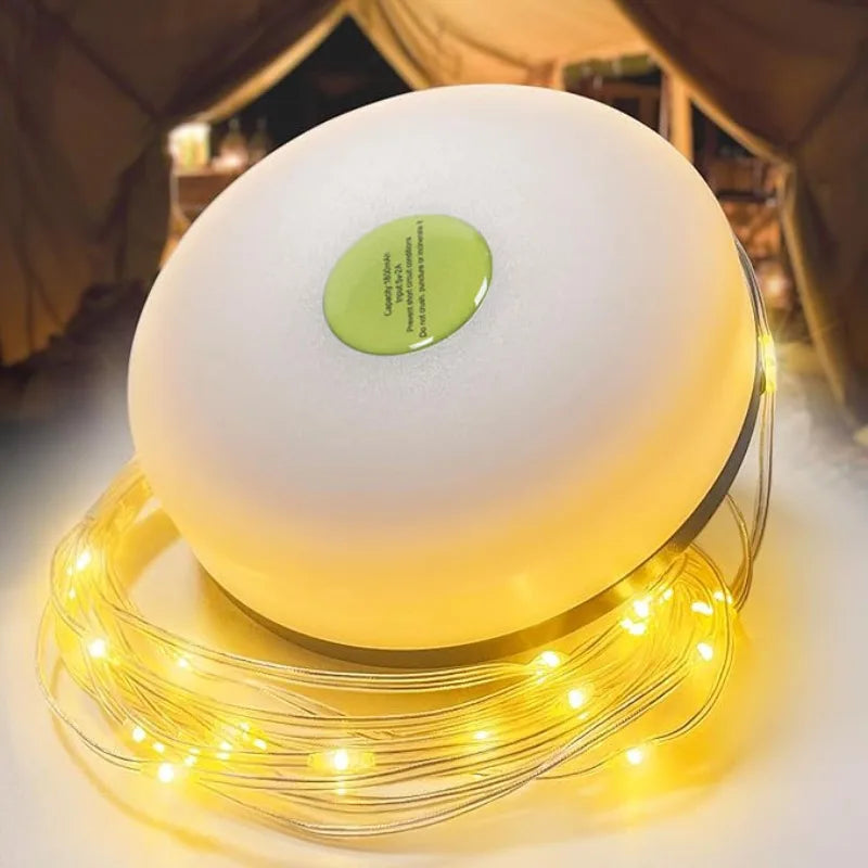 Camping Light String Outdoor Light String Durable Waterproof USB Charging Portable Camping Light Suitable for Courtyard Hiking