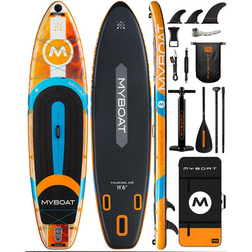Myboat SUB Waterproof Inflatable Paddle Board 11'6''x34''x6''Adult Standing Style Aquatic Fishing With Accessories SUP сапборд