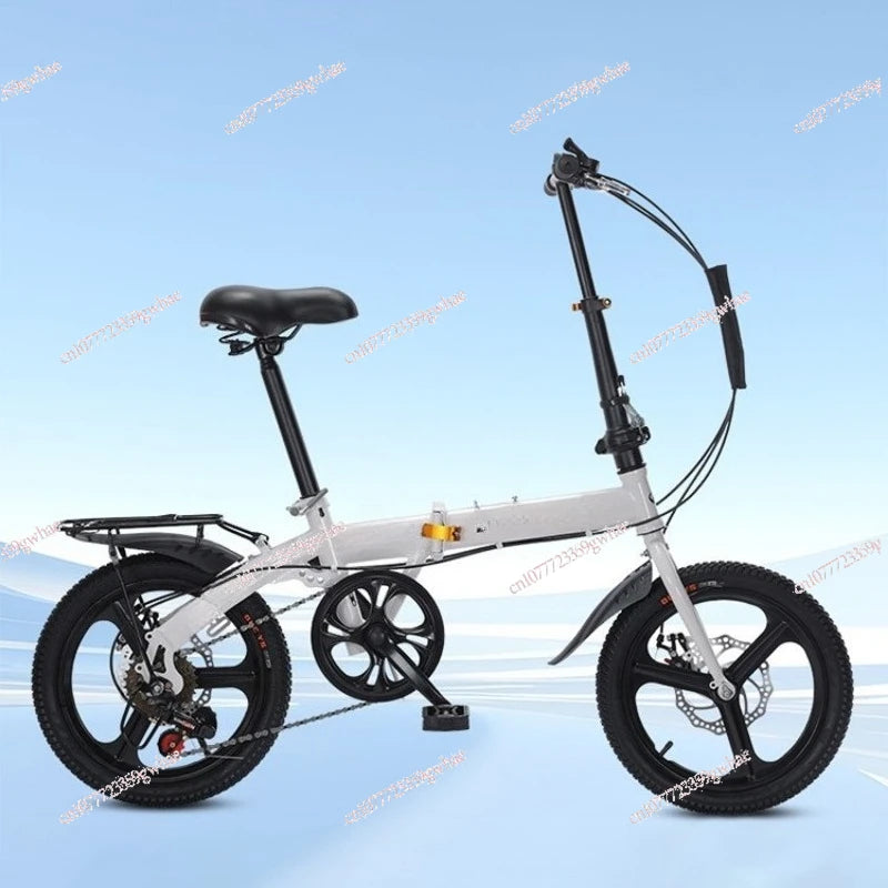 Folding bicycle 20-inch variable speed student bicycle men's and women's ultra-light small pedals