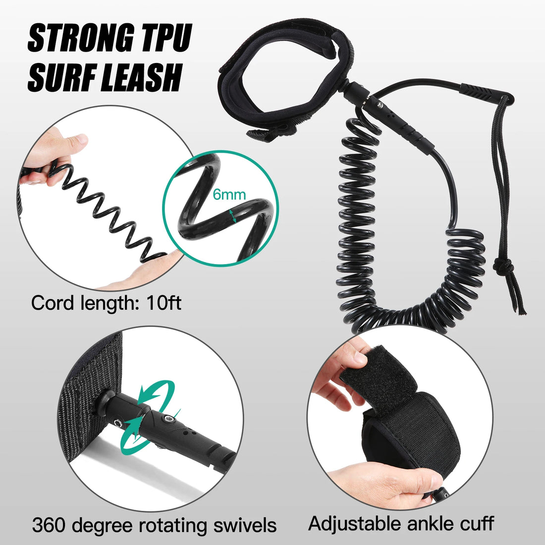 Inflatable Paddle Board Stand Up for Adult 6 Inch Thick SUP Paddleboard Water Sport Surf Set with Adjustable Paddle Pump