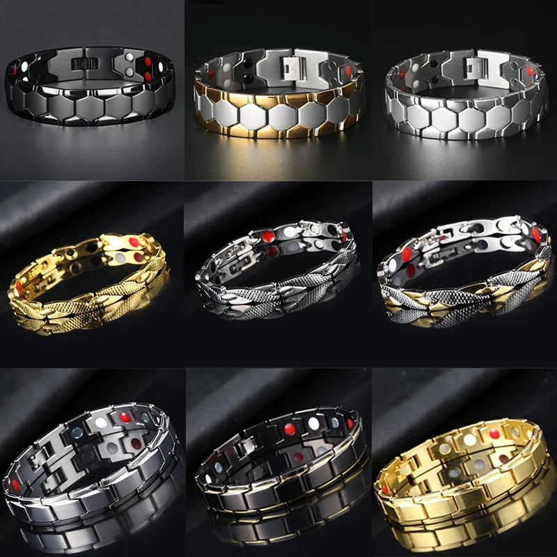 Twisted Dragon Magnetic Therapy Couple Bracelet Detachable Women Men Bangle Slimming Therapy Wristband Health Care Jewelry