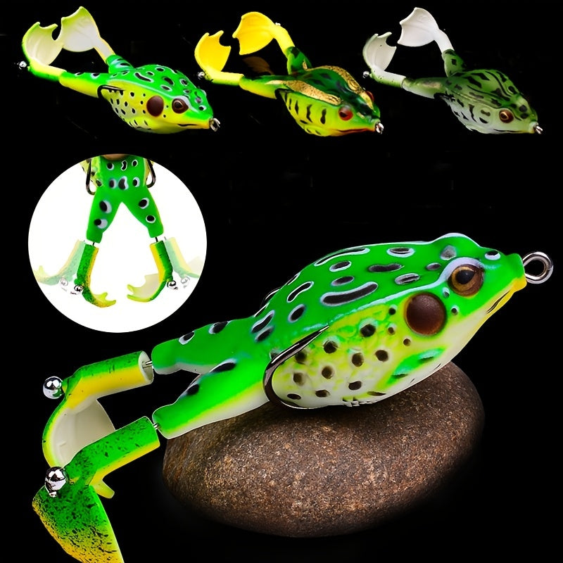[ANFS Frog Leg Lure] ANFS 1pc Frog Leg Lure Fishing Reel - Soft Artificial Fish Bait with Multi-Color Options (Green, Brown, Black, Orange) for Bass & Panfish, Durable Plastic Design for Year-Round Fishing, Realistic Frog Des