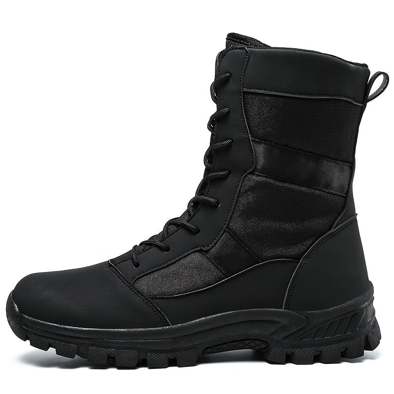 Mens Heavy-Duty Work Boots - Durable & Slip-resistant - Perfect for Outdoor Adventures and Job Sites